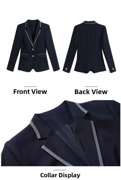 Large Size Korean Style Student Suit British College Style Jacket Men's Top Passport Photo Clothing Class Uniform