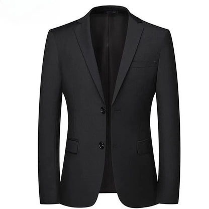 Men's Winter Thick Padded Blazer Warm Loose Casual Jacket Plus Size Middle Aged Dad Outerwear