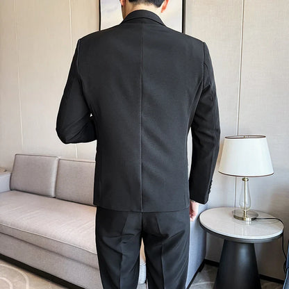 Men's 3-Piece Suit – Blazer, Vest & Trousers | Smart Casual Business & Wedding Suit