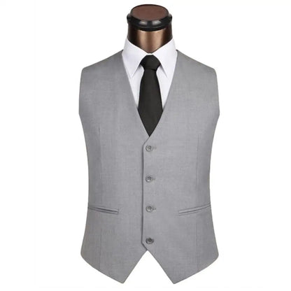 Men's Suit Vest – Single Breasted Slim Fit Dress Waistcoat for Formal & Smart Casual Occasions