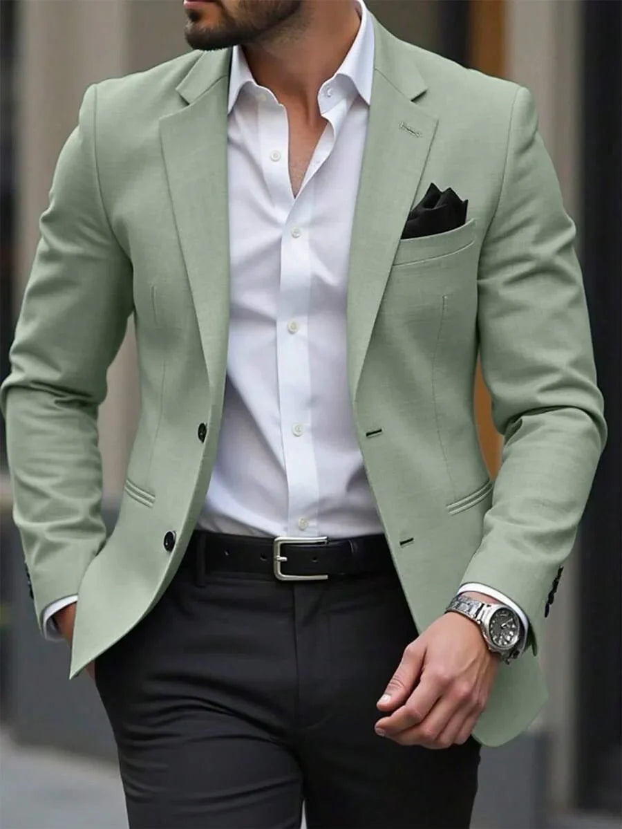 XS-6XL Casual Wedding Men Suits Blazer Business Office Groom Wear Tops Tuxedo Jacket Notch Lapel Two Buttons One Coat for Daily