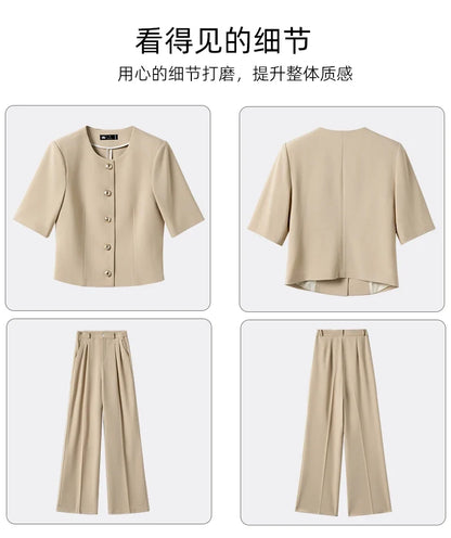 Fashionable Professional Women's Clothing, Two-Piece Blazer+Pants, Exquisite Elegant, 2026 Spring/Summer New Collection