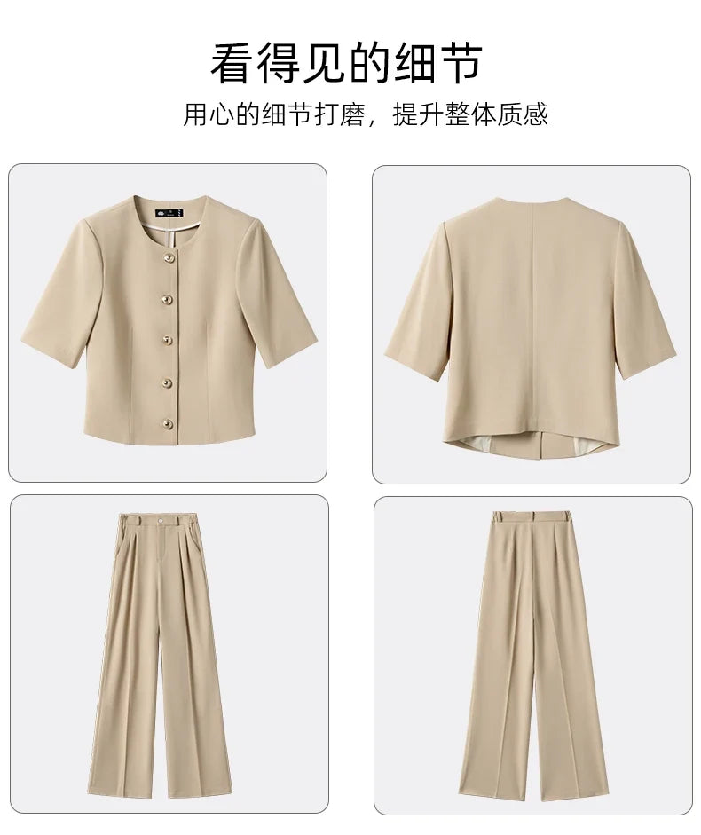 Fashionable Professional Women's Clothing, Two-Piece Blazer+Pants, Exquisite Elegant, 2026 Spring/Summer New Collection