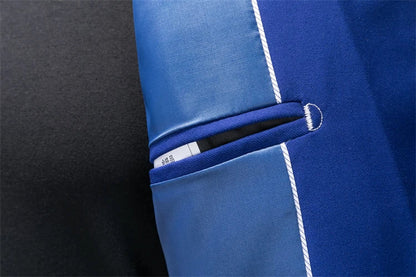 Men's Slim Fit Single-Breasted Blazer for Business Casual and Wedding Occasions