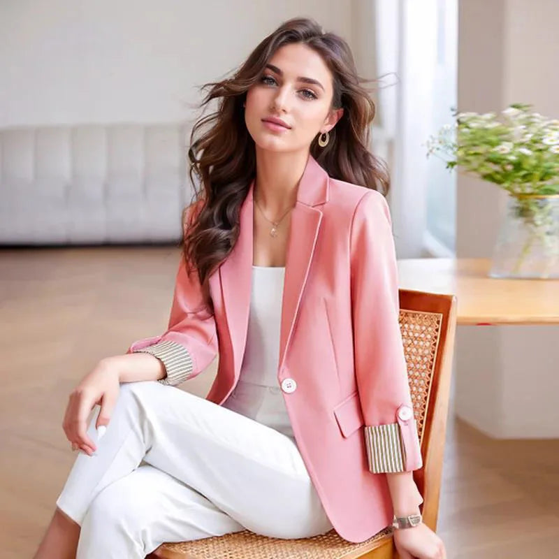 Autumn Winter Outerwears Blazer Woman New In Coats Chaquetas Mujer Casaco Feminino Large Size Office Casual Blazers Jackets Tops