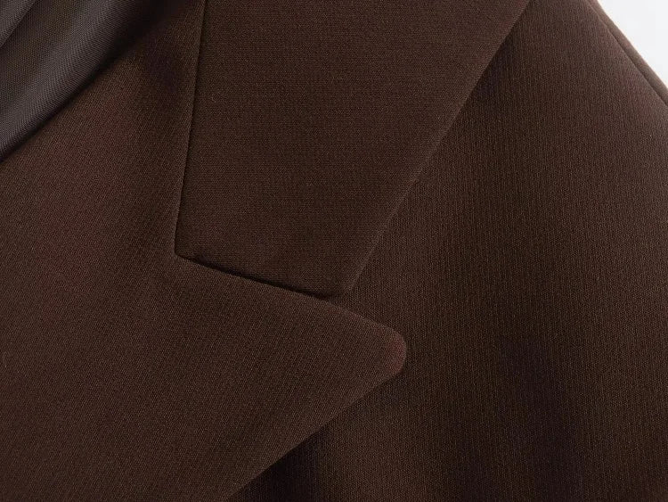 Women Double Breasted Blazer Elegant Office Lady Suit Jacket Oversized Casual Long Sleeve Blazer Spring Autumn Outerwear
