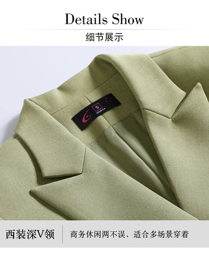 Fashionable professional women's clothing, high-quality two-piece pants + blazer, elegant temperament, beautiful charming