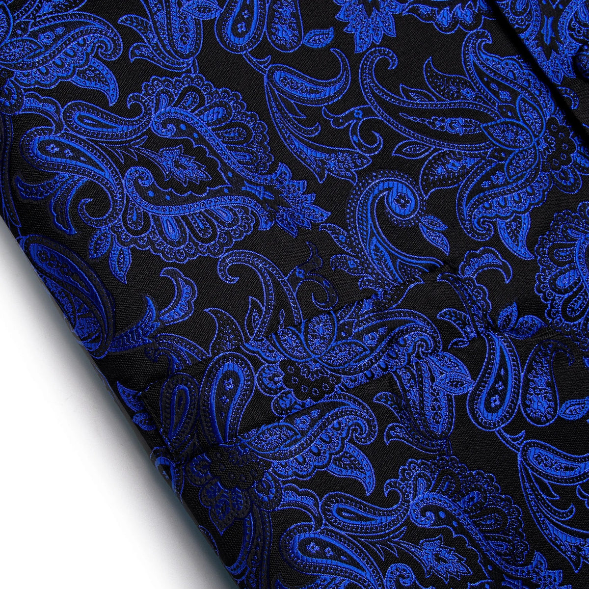 Men's Paisley Suit Vest Tie Set – Royal Blue, Red, Brown & Orange | Wedding & Business Waistcoat