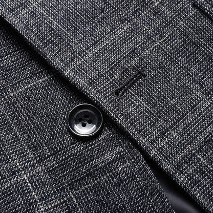 Blazer's New Outdoor Men's Fashion, Sporty and Slimming British Style Business Gentleman's Versatile Wedding Checkered Blazer