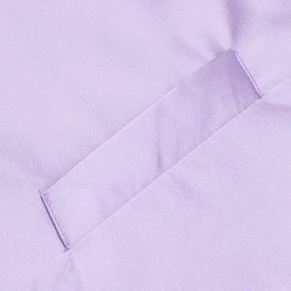 Men's Suit Vest 4-Piece Set – Solid Violet Lilac Woven Waistcoat for Weddings & Business Formal