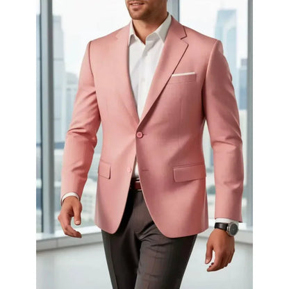 Mens Clothing 2026 Blazers Para Hombres Vintage Cotton Linen Single Button Designer Business Social Jaqueta Masculina Man Suits