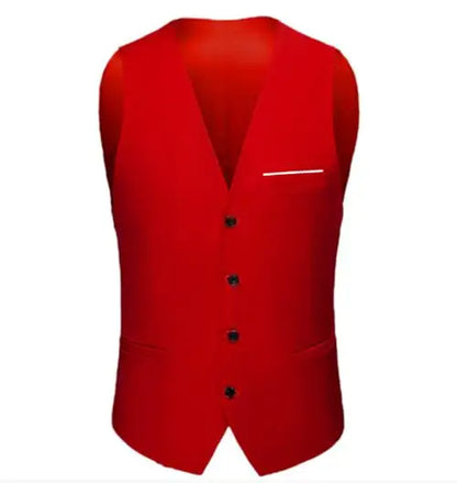 Men's Suit Vest Single Breasted Sleeveless Waistcoat for Weddings and Formal Events