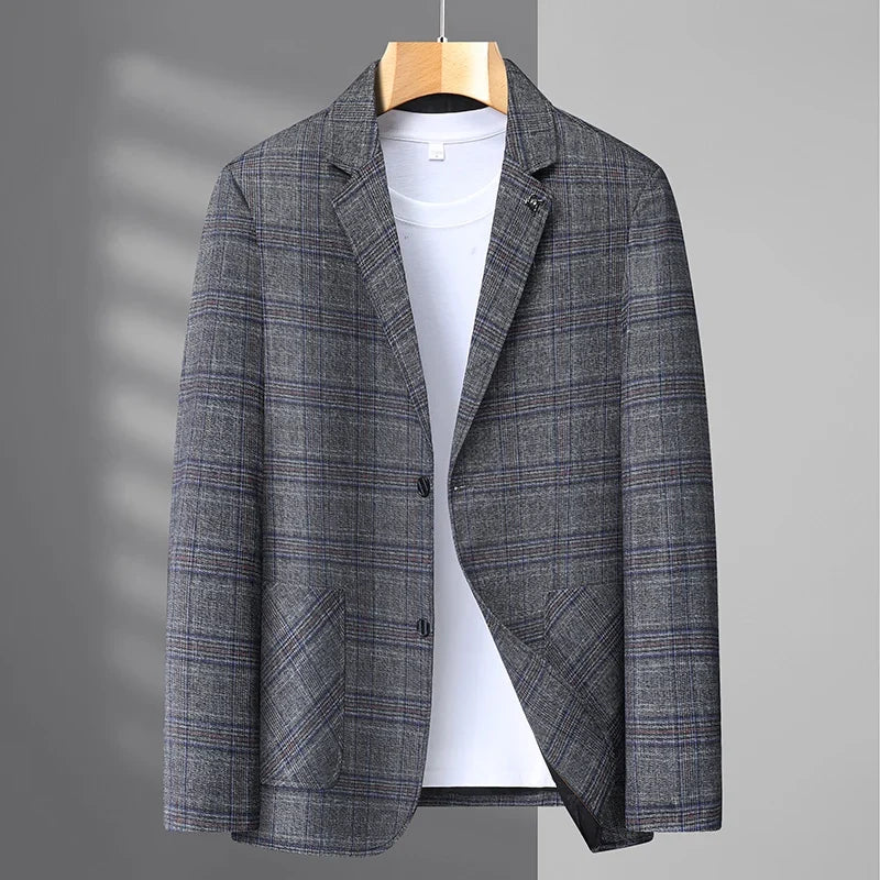 Men's Slim Fit Blazer for Business Casual and Smart Casual Occasions – Spring Autumn Jacket