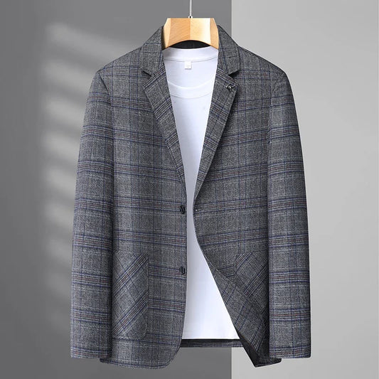 Men's Slim Fit Blazer for Business Casual and Smart Casual Occasions – Spring Autumn Jacket