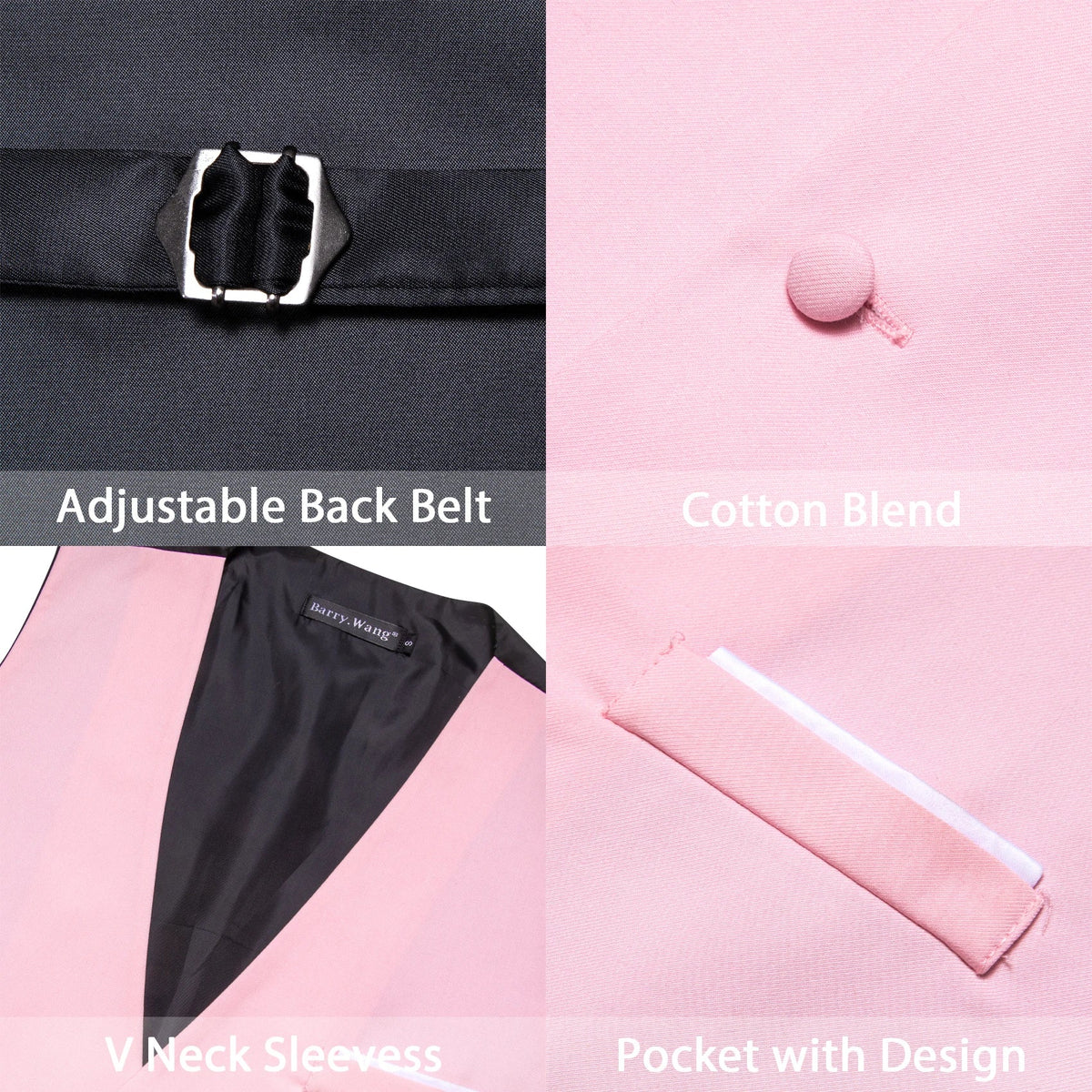 Men's Suit Vest Single Breasted Slim Fit V-Neck Formal Waistcoat Light Blue Wedding Business