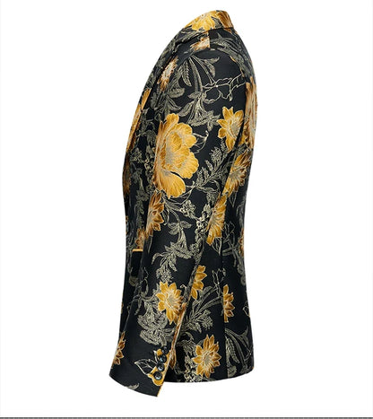 Men's High-Quality Fashion Suit Handsome Personality Stage Performance Banquet Business Casual Wear