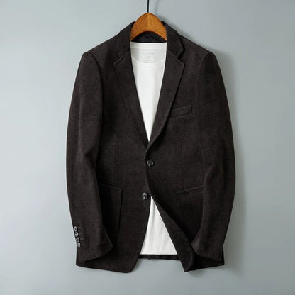 High Quality Fashion Handsome Business Leisure Autumn and Winter New Suit Thick Material Suit Jacket  Blazer Masculino Slim Fit