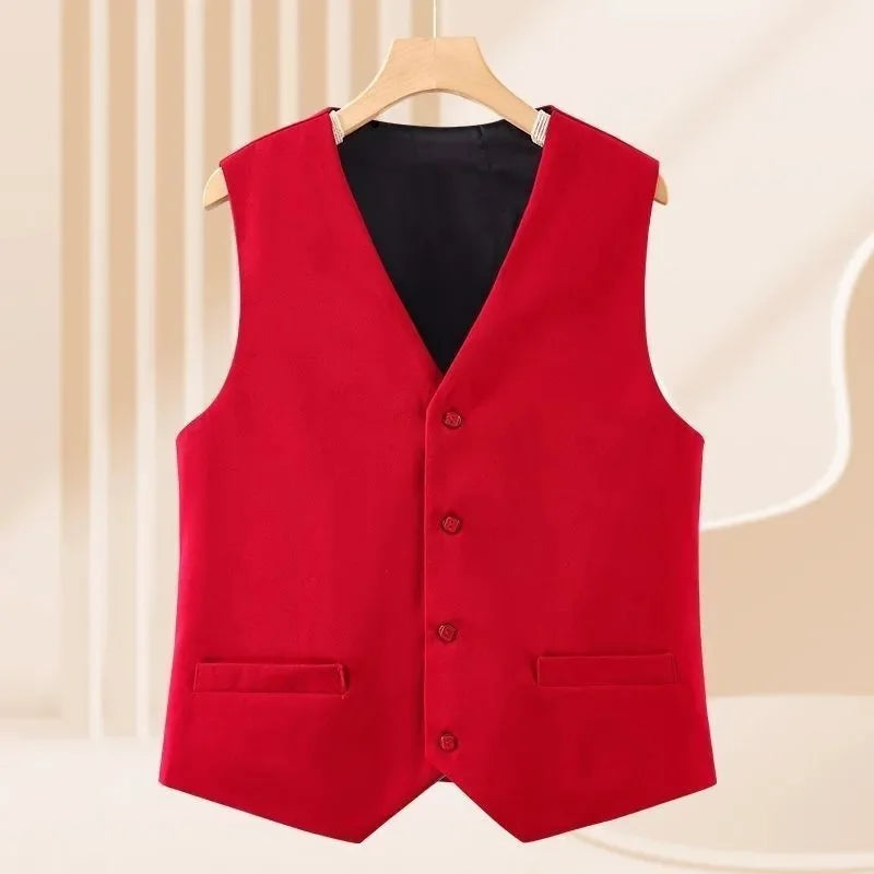 Spring Femme Casual Short Waistcoat Korean Ladies Fashion Large Size 5XL Cardigan Vest Autumn Women V Neck Loose Suit Sleeveless