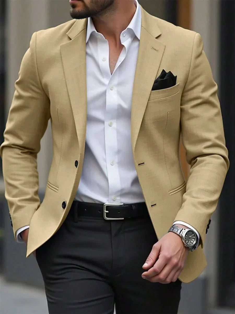XS-6XL Casual Wedding Men Suits Blazer Business Office Groom Wear Tops Tuxedo Jacket Notch Lapel Two Buttons One Coat for Daily