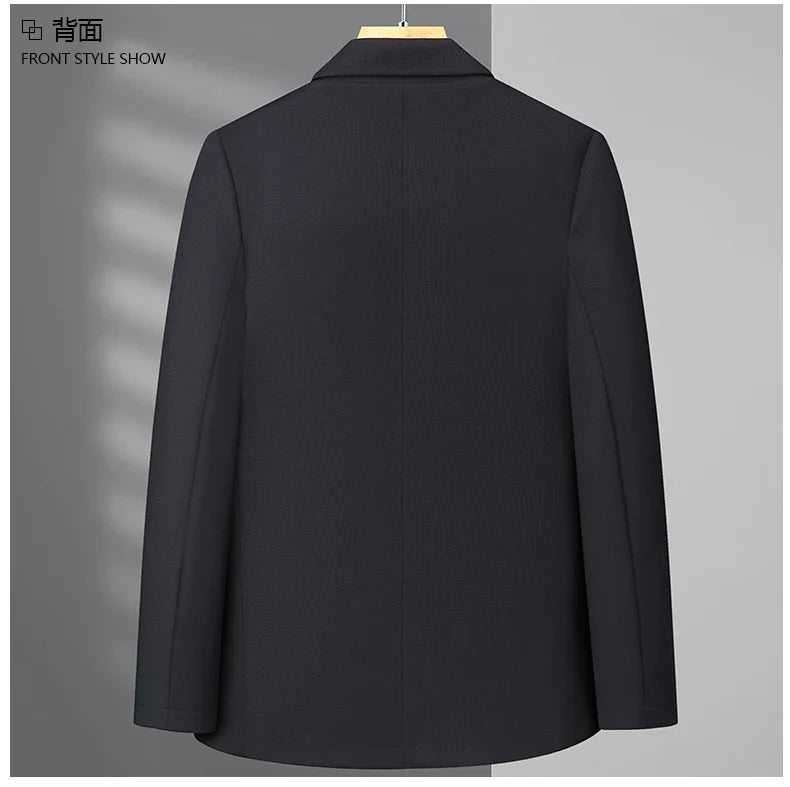 2026 High Quality Fashion Handsome Autumn New Business Fashion Business Suit Solid Color Single West Coat M-4XL