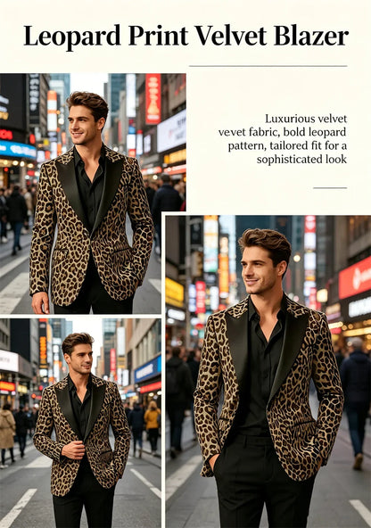 Men's Premium Textured Casual Blazer Two Button Notched Lapel Slim Fit With Pocket Square For Office Wedding Party Daily Wear