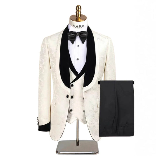 Luxury 3 Piece Suit Set (vest Blazer Trousers) Double Breasted Vest Office Work Party Wedding Groom Business Formal Casual Suits