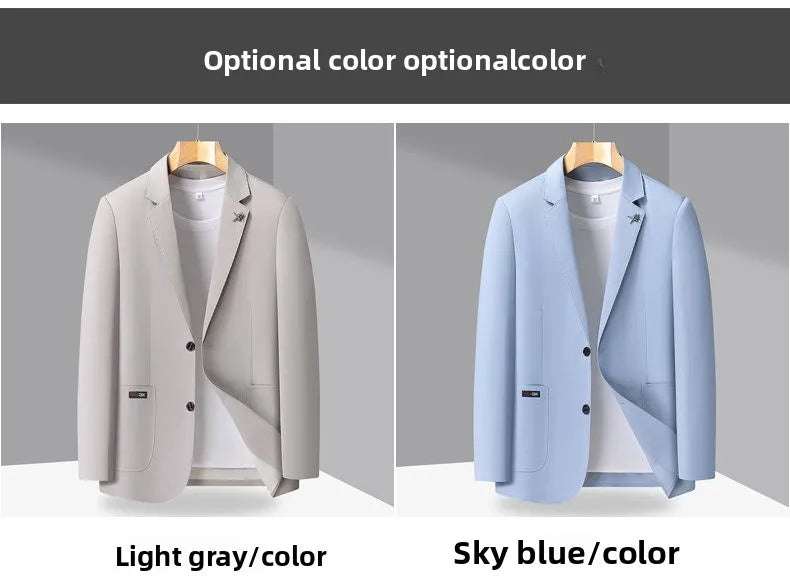 2026 Blazer Lightweight High-end Men's Fashionable Business Outdoor Travel Youthful Wedding Hosting Casual Korean Style Blazer