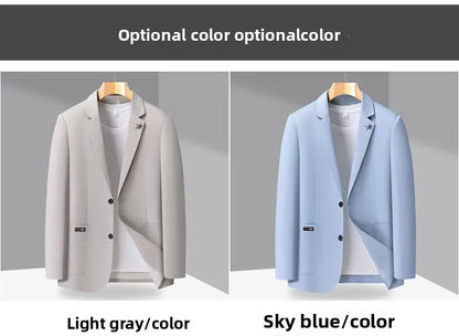 2026 Blazer Lightweight High-end Men's Fashionable Business Outdoor Travel Youthful Wedding Hosting Casual Korean Style Blazer