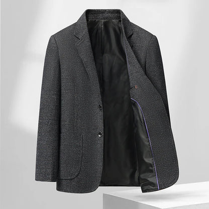 Blazer Autumn and Winter Men's Fashion Business Outdoor Travel Checkered Wedding Youth Slimming Casual High Formal Wear Blazer