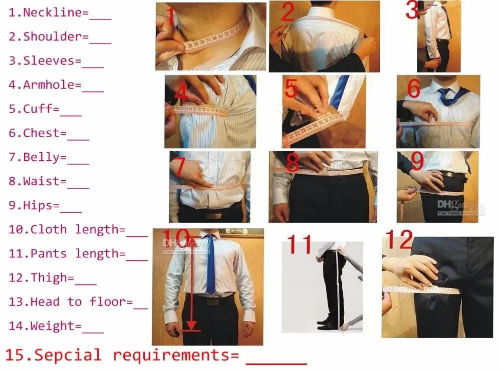 Custom Made Dark Blue Men Wedding Suits Slim Fit 3 Piece Male Tuxedo Groom Suit Prom Blazer Terno Masculino Jacket+Pants+Vest