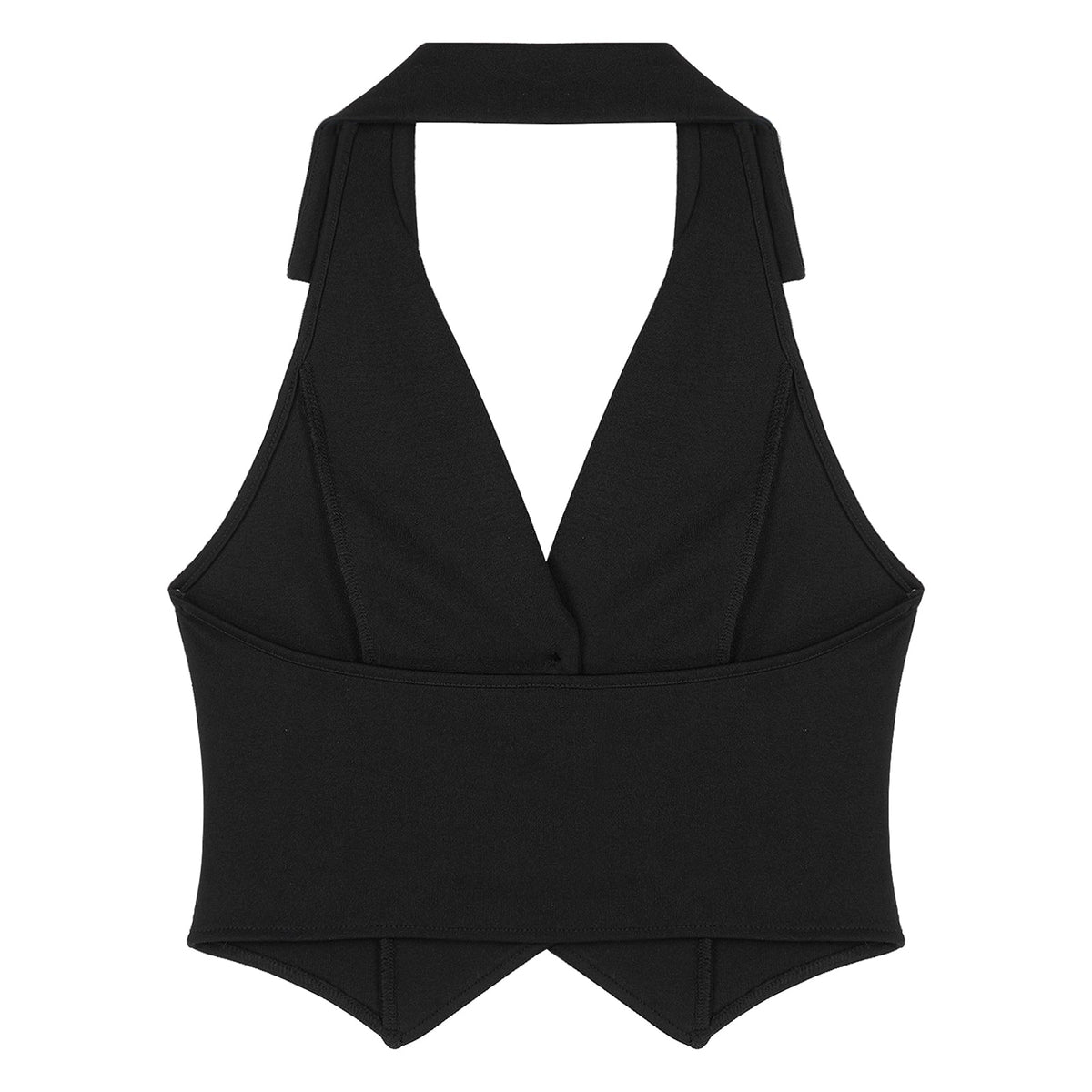 Elegant Women's Sleeveless Suits Waistcoat Halter Vests for Business Commuting Formal Clothes Mujer OL Office Ladies Crop Top