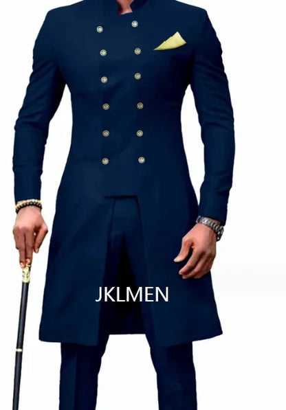 Royal blue Slim Fit Men Suits For Wedding Groom Tuxedos Royal Blue Bridegroom Suits Best Man Prom Party Blazer+Pant