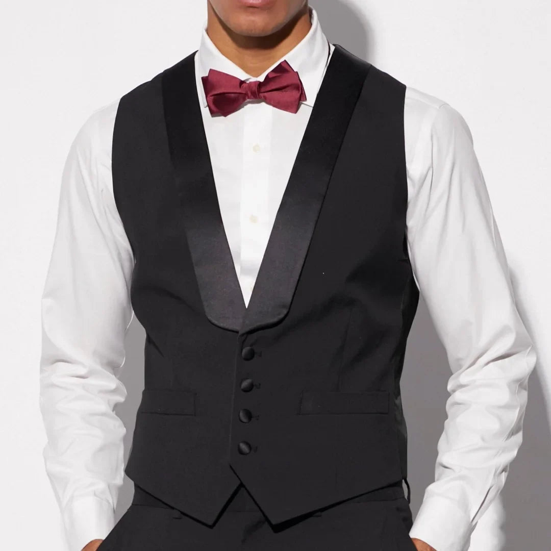Men's Suit Vest Single Breasted Formal Waistcoat for Weddings Business and Daily Wear