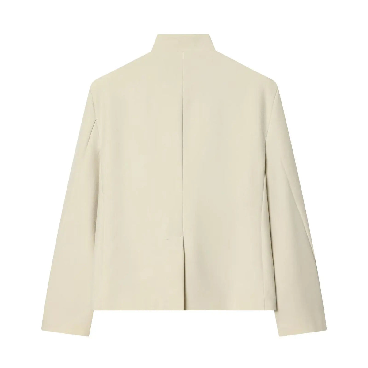 Elegant Women Solid Blazer Coat Spring Autumn Turtleneck Long Sleeve Single Breasted Straight Blazer Female Chic Suit Jacket