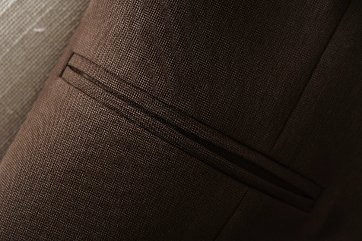 Brown Suit Vest for Women Spring and Autum Short Single-Breasted Slim Workplace Elegant Sleeveless Top Jacket