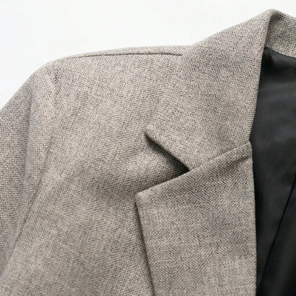 Women's Long Sleeve Blazer Coat Fashion Office Wear with Flap Pockets Casual Chic Outerwear Top