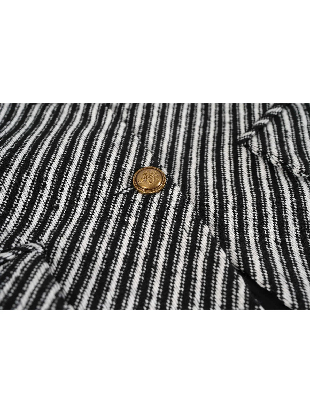 Women's Zebra Stripes Blazer Jacket Vintage Long Sleeve Outerwear Black Gothic Woolen Suit Coat Harajuku Y2k 2000s Clothes Autum