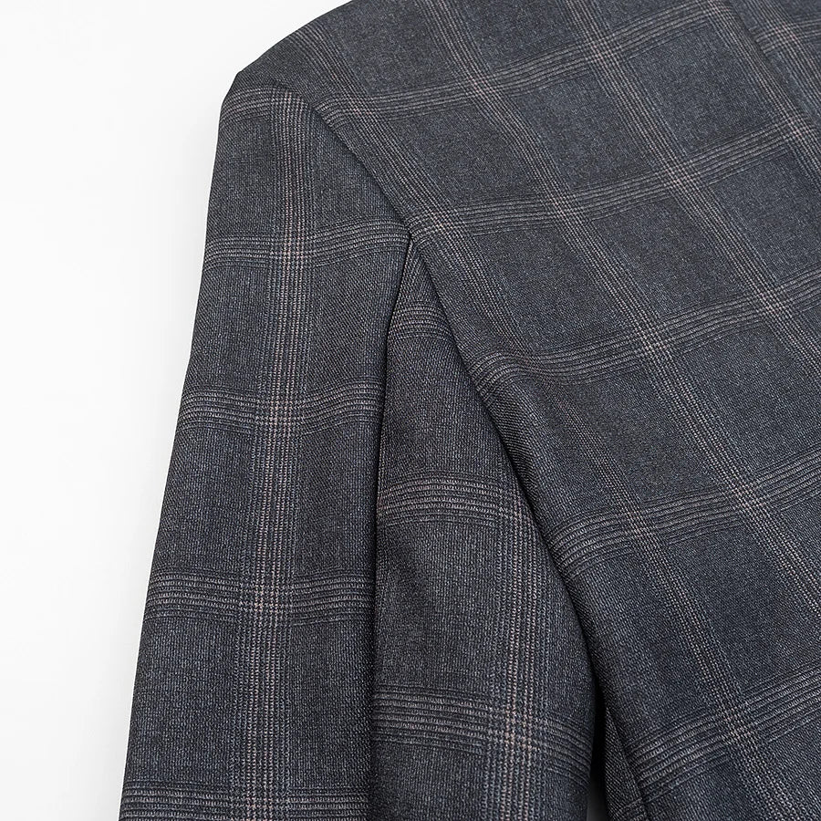 Spring New Women's Blazers 2026 Fashion Retro Plaid Elegant Women's Warm Jackets Youth Chic Commuter Office Blouse Coats
