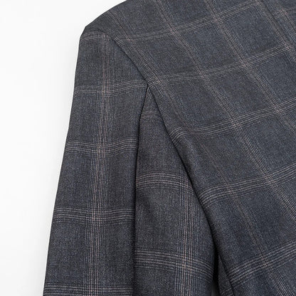 Spring New Women's Blazers 2026 Fashion Retro Plaid Elegant Women's Warm Jackets Youth Chic Commuter Office Blouse Coats