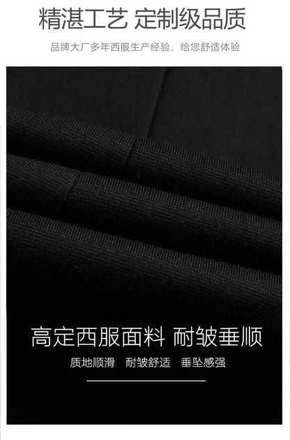 Blazer Men Smart Casual Stand Collar Korean Style Black Business Coat