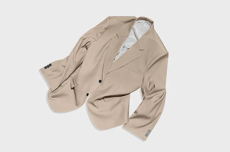 Mens Fashion Matching Set Loose Fit Single Breasted Blazers Straight Pants Business Casual Office Work Outfits Oversize Suits