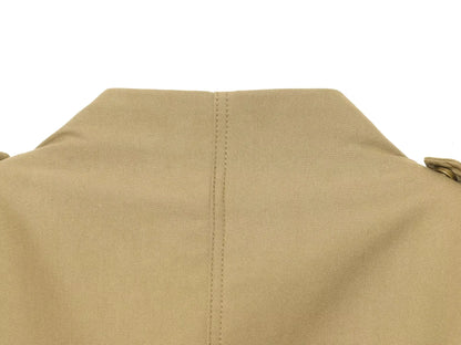 Fashion Women Slim Safari Blazer Jacket 2026 Stand Collar Long Sleeve Pocket Vintage Trench Coat Female Elegant Street Blazer