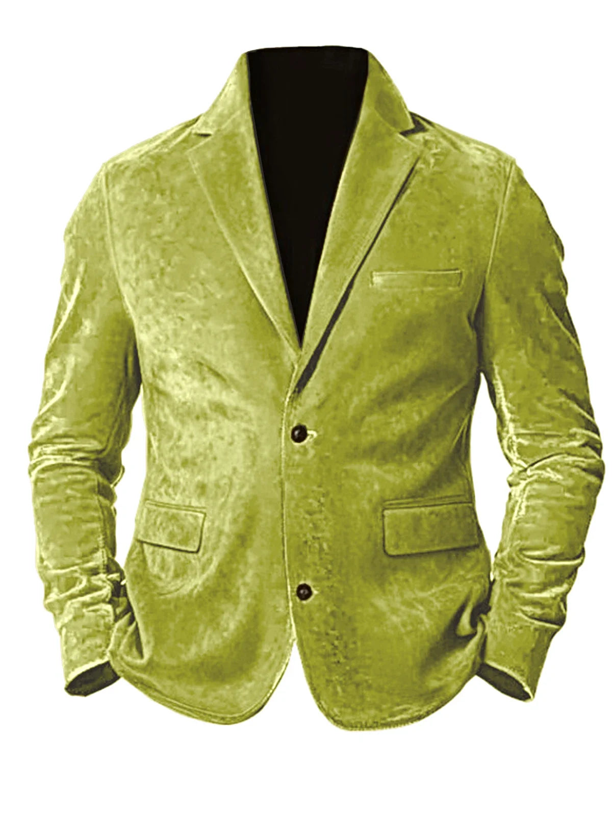 Men's Faux Suede Jackets Casual Retro Formal Coats for Men Fashion Slim Fit Jacket Comfortable Commuter Clothing