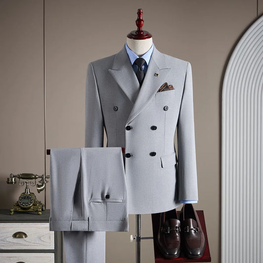 High Quality (Jacket+Pant) Plus Size 7XL 6XL Latest Design Men Casual Suit Groom Wedding Stage Tuxedo Men Business Social Tuxedo