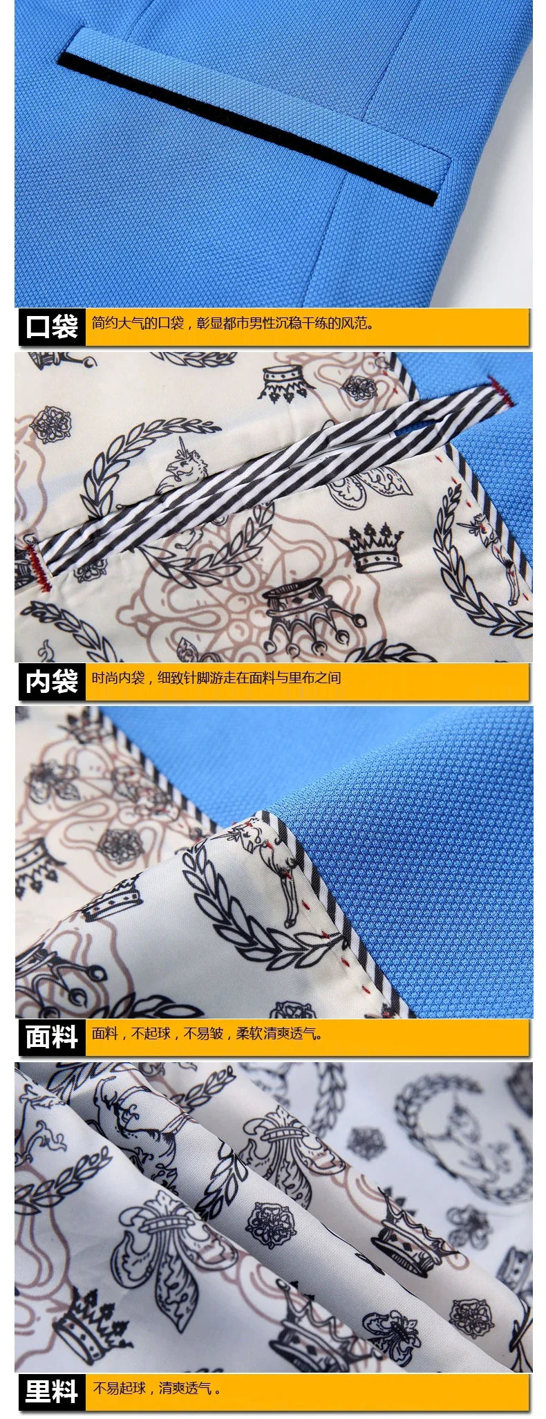 Men's Casual Blazer Single Breasted Slim Fit for Men – Multi-Color – Office & Daily Wear