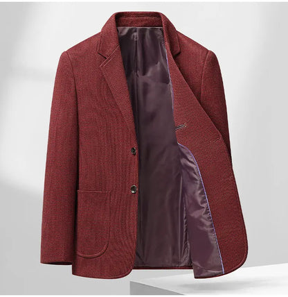Blazer Autumn and Winter Men's Fashion Business Outdoor Travel Solid Color Wedding Youth Slimming Casual High Formal Wear Blazer