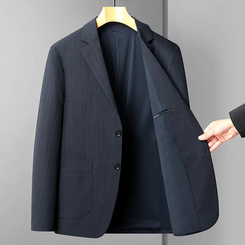 Blazer Men Fashion Gentleman Business Versatile Slimming British Style Solid Colors Hosting Performances Casual Weddings Blazer