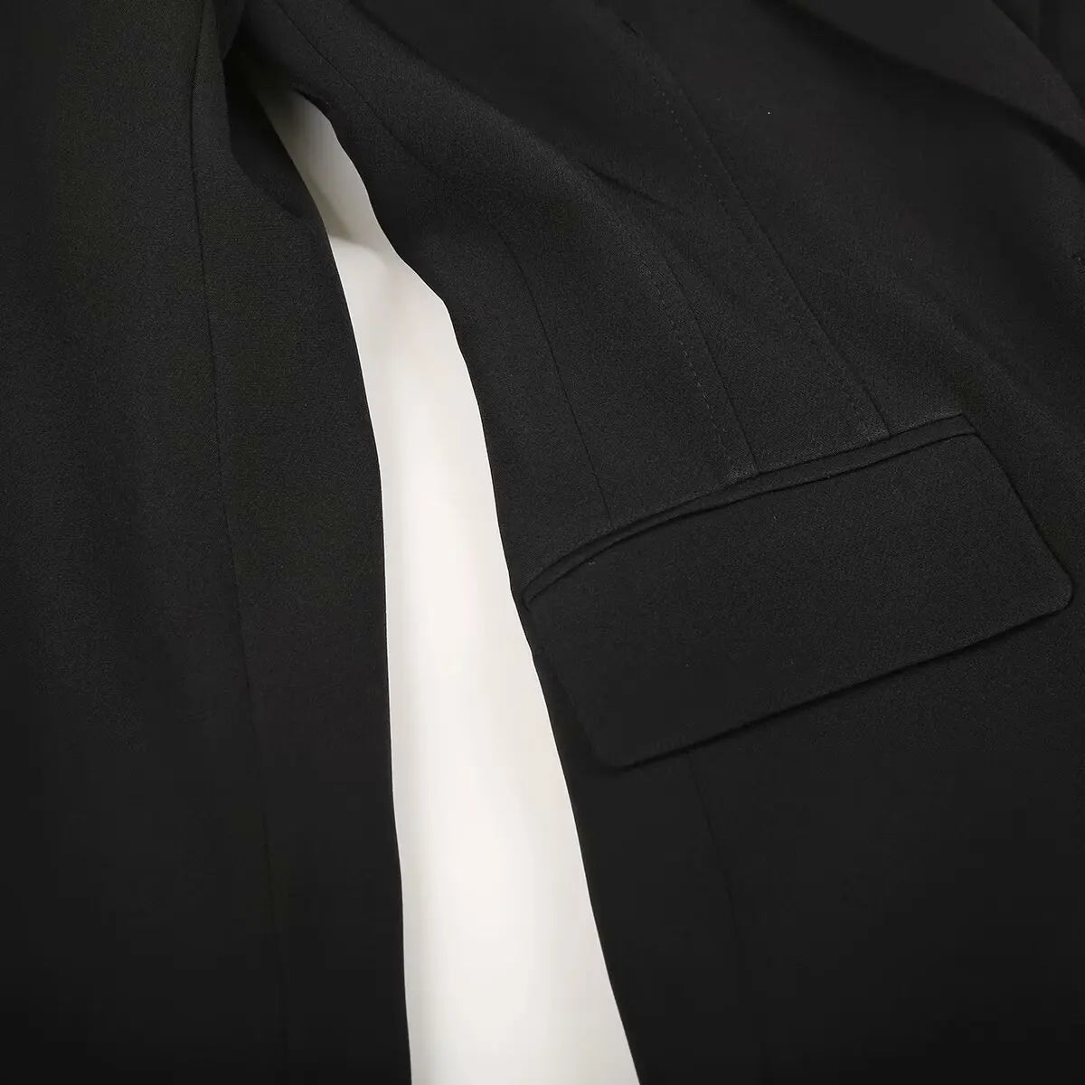 Women Fall Office Slim Blazer Single Button Pockets Blazer Beige Black 2025 Spring Autumn Fashion Commuter Simple Casual Blazer