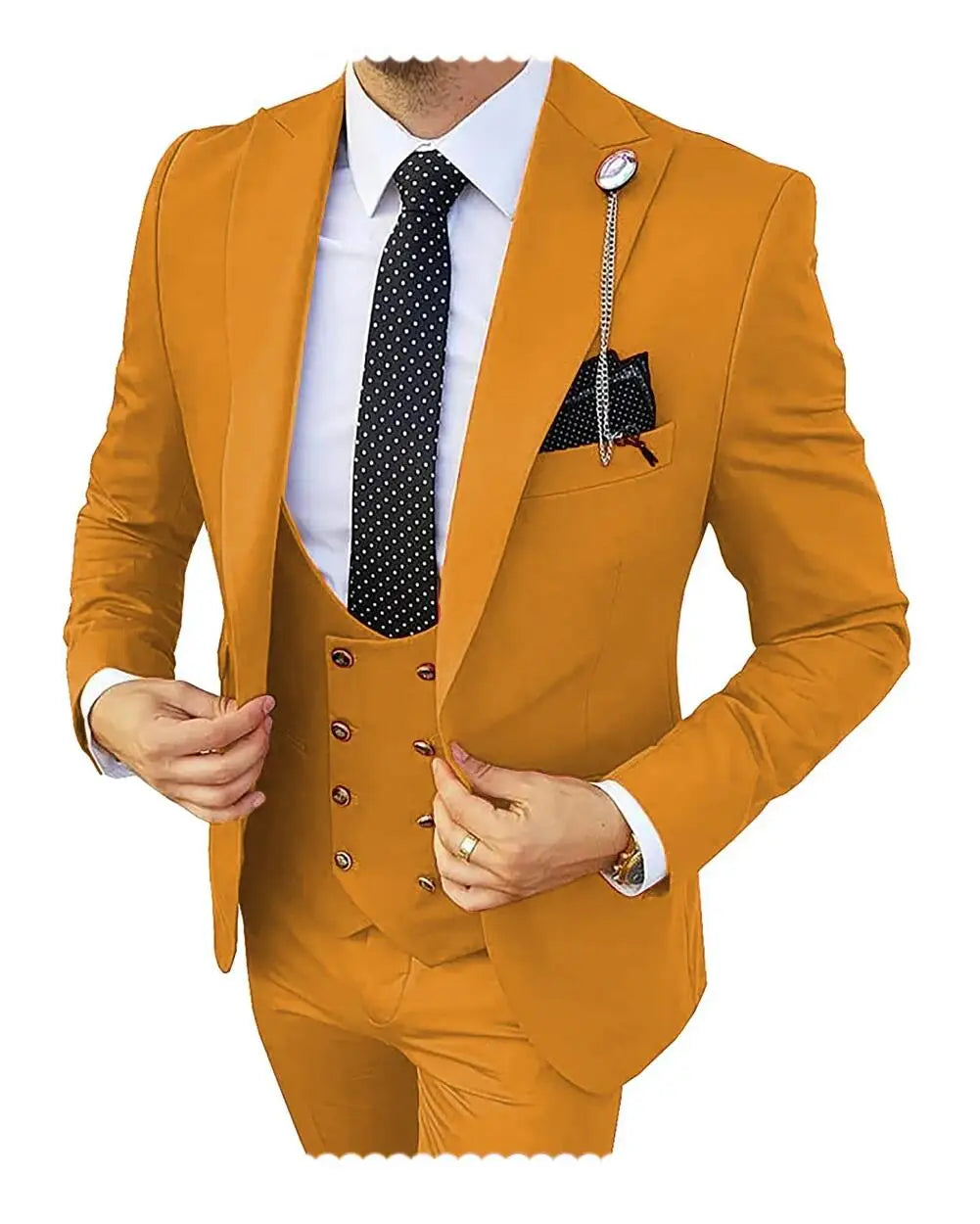 Slim Fit Peaked Lapel Mens Suits Green Business Wedding Tuxedo Fashion Groom Outfit Blazer with Vest And Pants for Prom Party