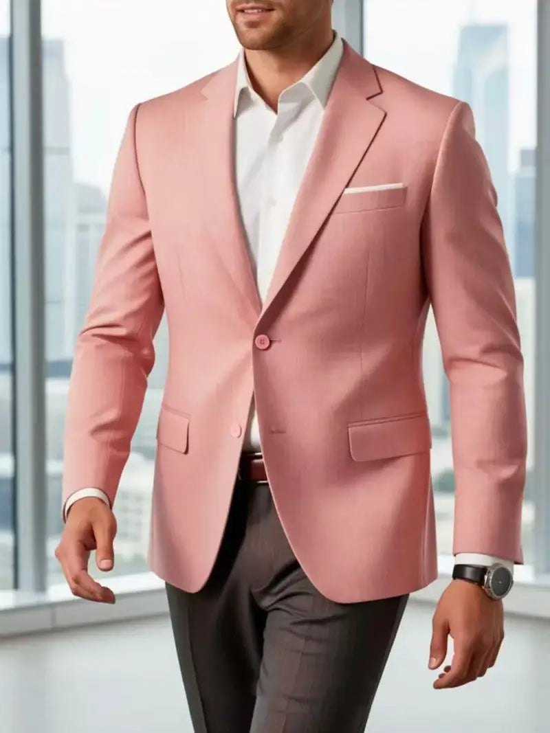 Mens Clothing 2026 Blazers Para Hombres Vintage Cotton Linen Single Button Designer Business Social Jaqueta Masculina Man Suits